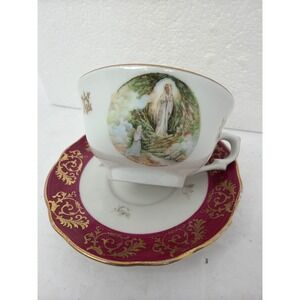 Vintage Mixed Tea Cup and Saucer Set Limoges Lefton Japan Floral Holly 13pc Lot